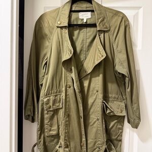 Current/Elliott Olive Utility Jacket